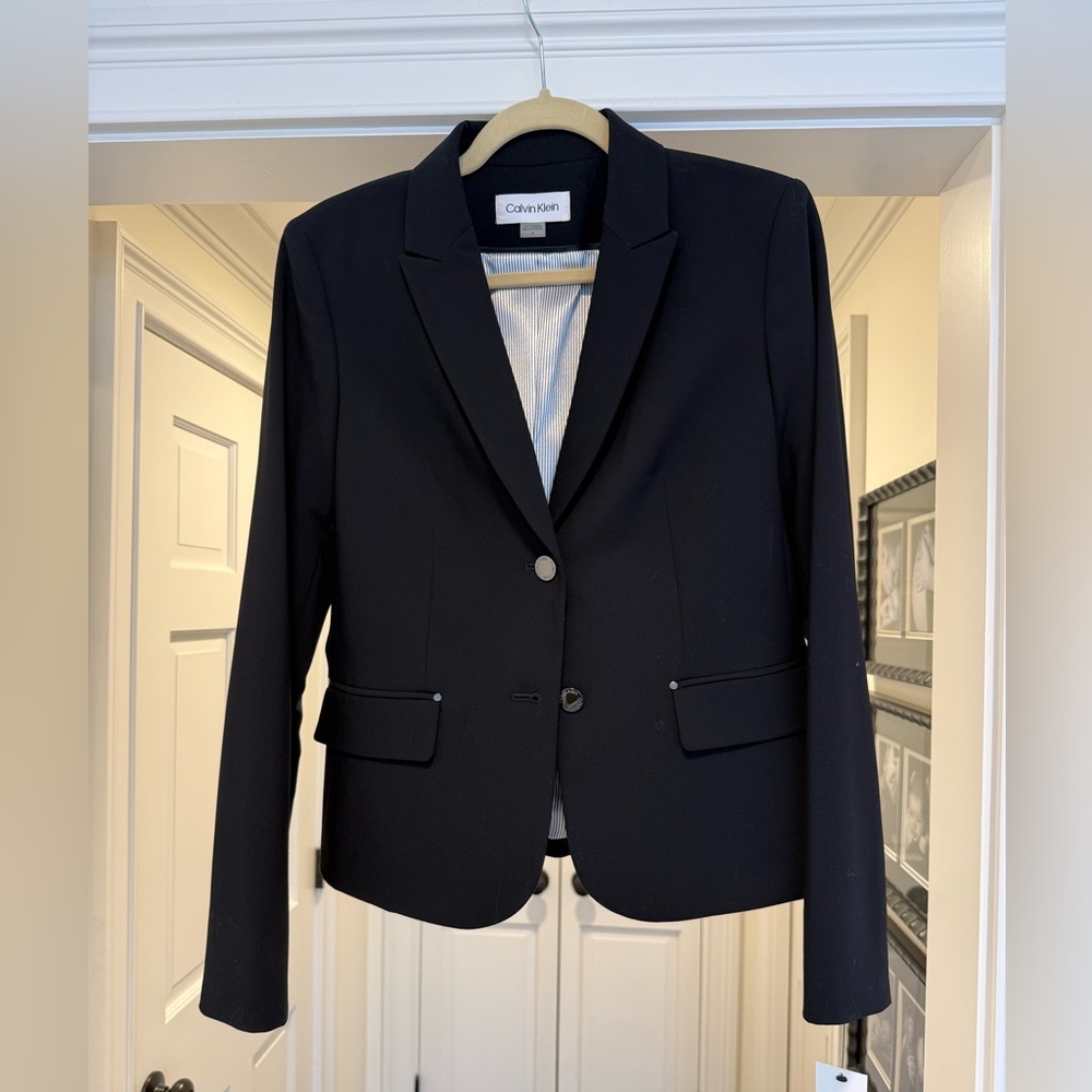 Calvin Klein Women's Classic Navy Blazer